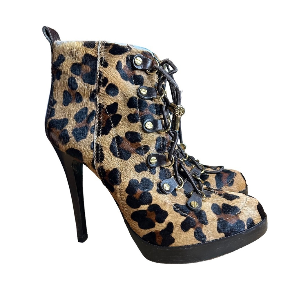 Tory Burch Halima Cheetah Print Boots